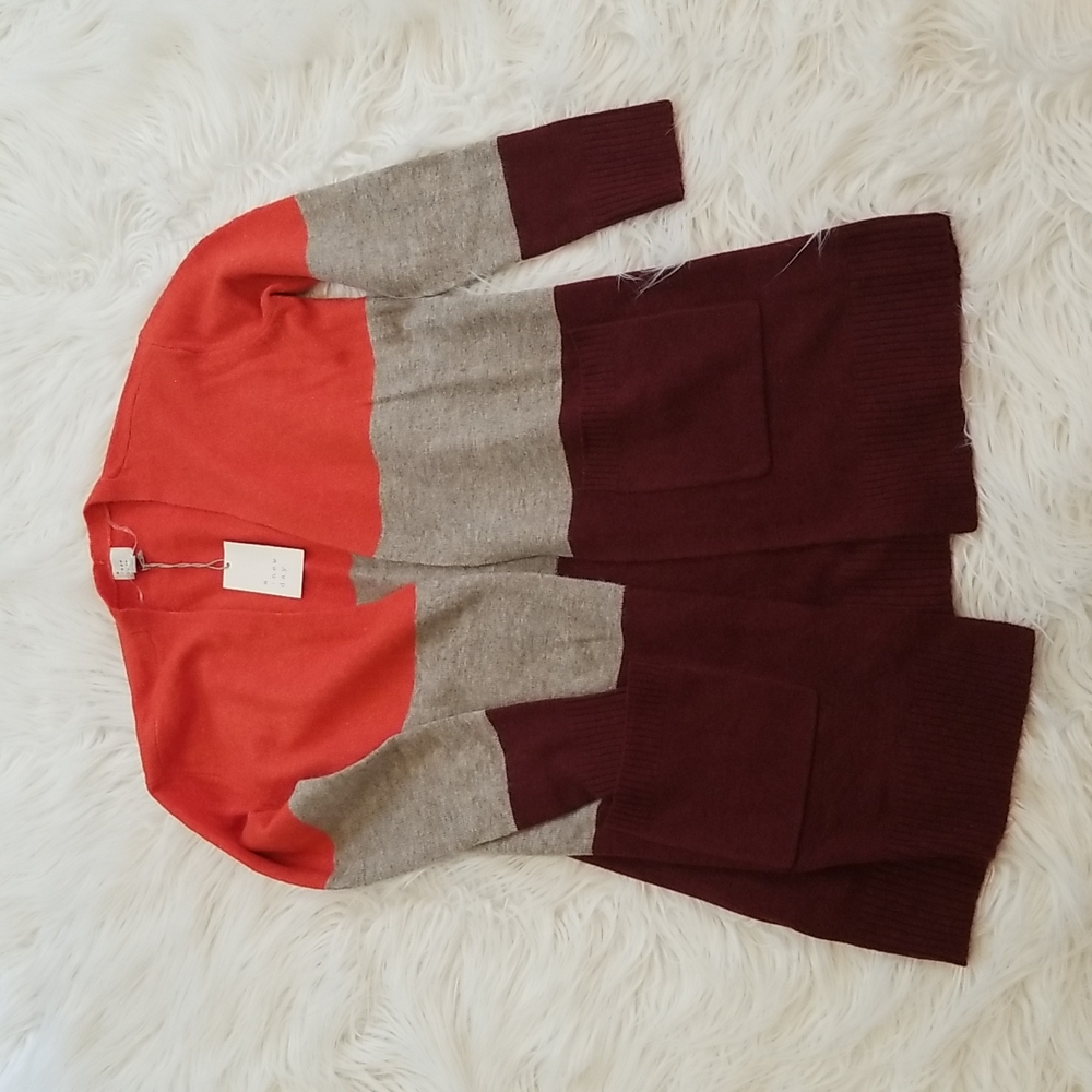 Colorblock cardigan